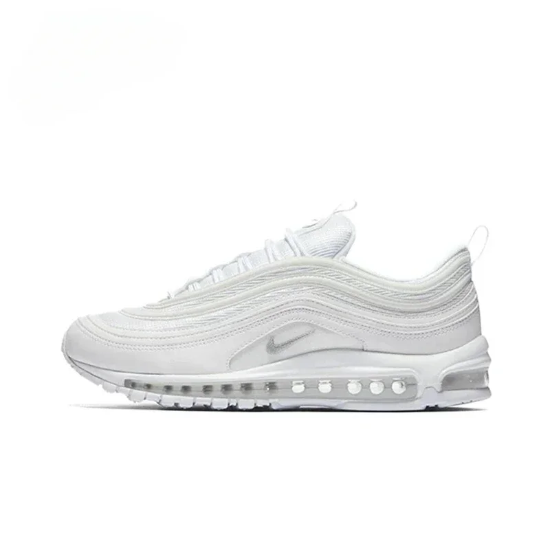 Nike Air Max 97 Men's And Women's Running Shoes Anti-slip Mesh Ventilation Wear Shock Comfortable Stylish Simple Versatile