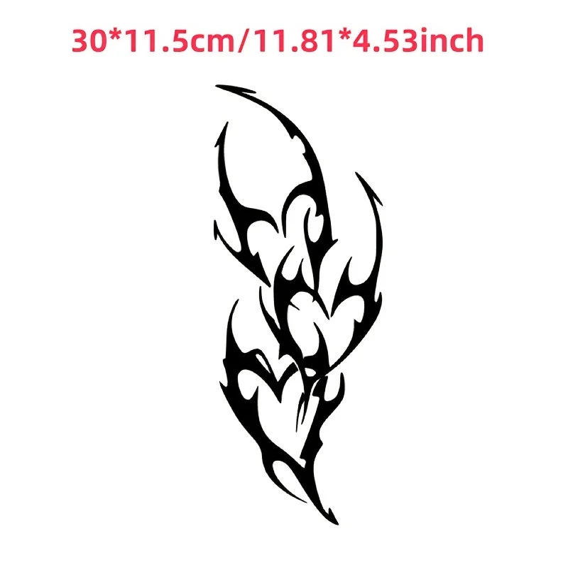 Cyber Sigilism Style Heart Car Bumper Sticker,Gothic Tribal Pattern Vinyl Decal,Car Decor Sticker,Gift for Her & Girlfriend