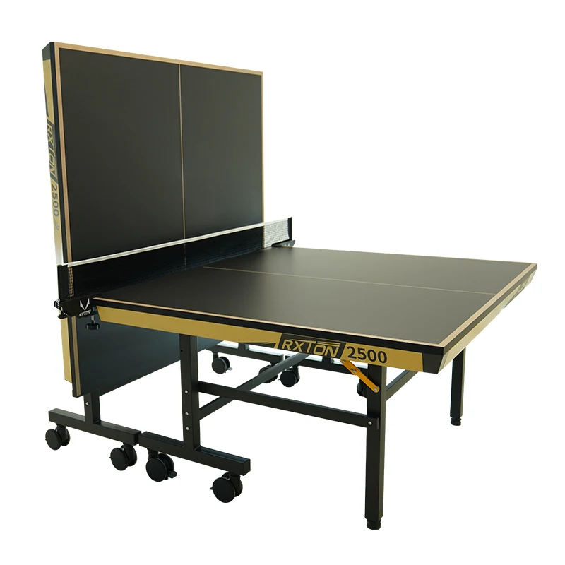 

Rxton 2500 Aluminum Waterproof Folding Ping Pong Table Standard Size 25mm MFC Table Tennis Table