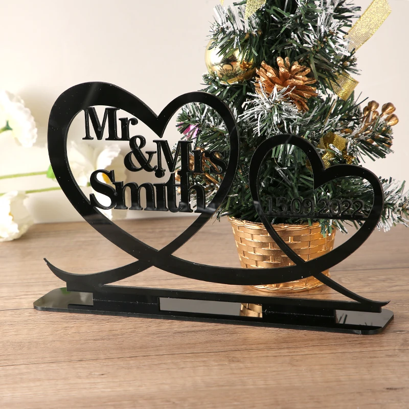 Custom Mr & Mrs Wedding sign,Custom Last name sign, Mr and Mrs Last name sign for Wedding top table, Wedding centrepiece decor