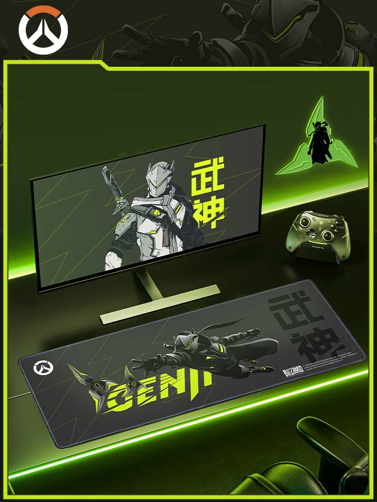 [Officiel] jeu Overwatch D.Va brouillard Genji tapis de souris anti-dérapant Durable tapis de bureau bureau Esports jeu tapis de bureau Cosplay Doujin cadeaux