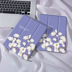 Flowers Case Compatible With iPad iPad 9.7-Inch (6th/5th Generation, 2018/2017)Mini4/5 ,Air4/5 10.9in,With Pen Holder