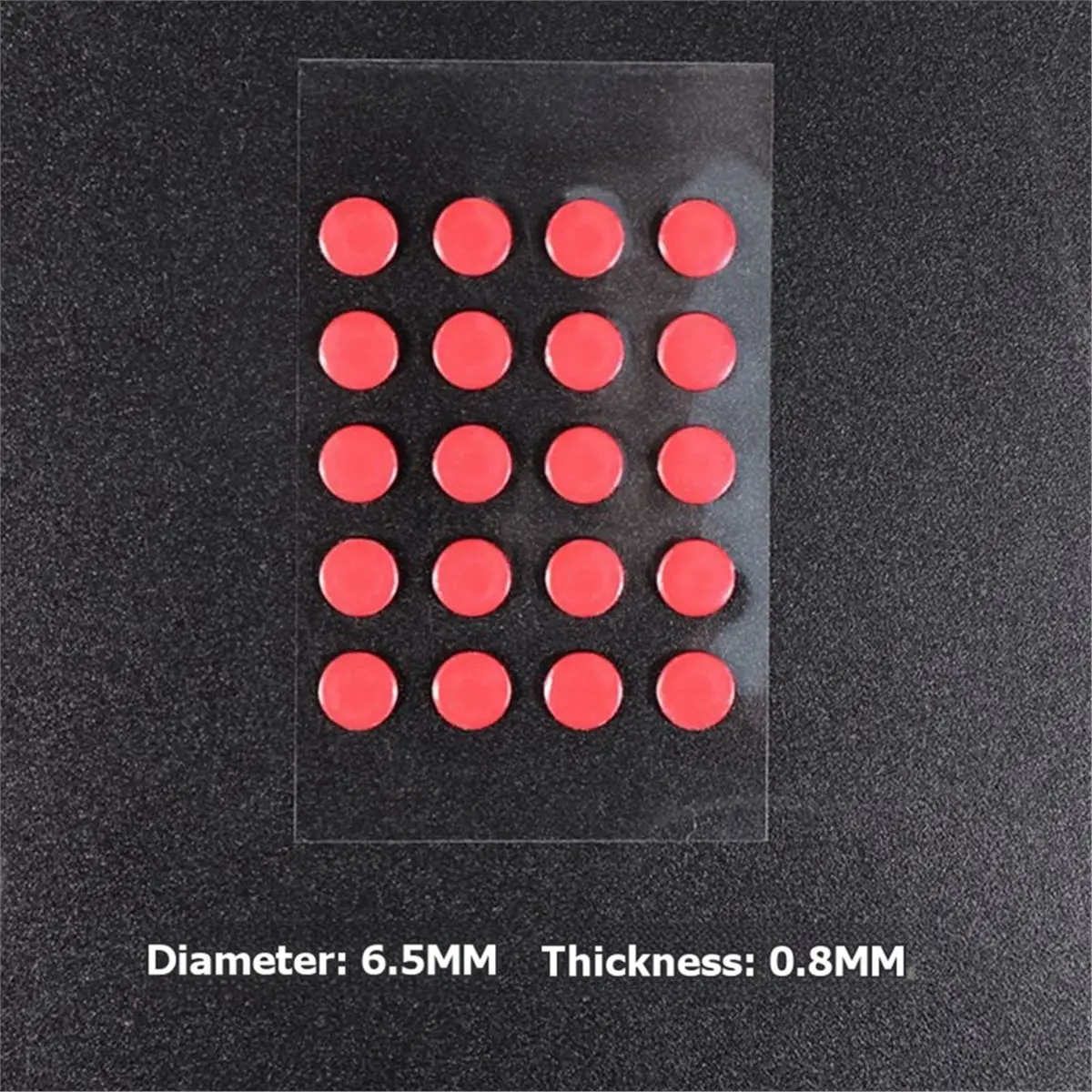 Universal Round PTFE Mouse Feet Skates Stickers Self-Adhesive Circular Mouse Feet Replacement DIY for Gaming Mouse A