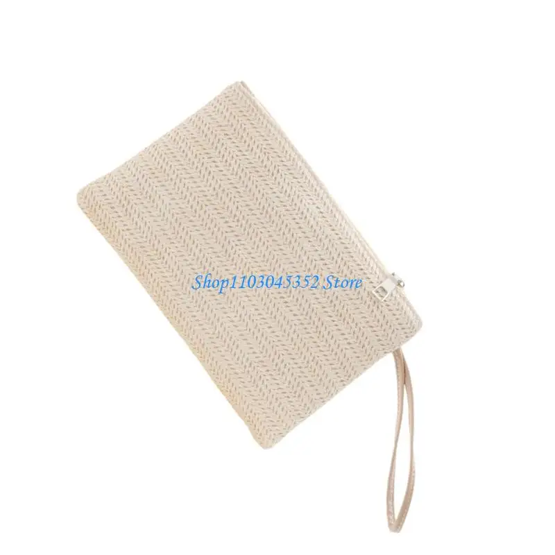 حقيبة يد منسوجة عملية البناء حقيبة عملات معدنية خفيفة الوزن تحمل موضة الصيف