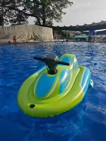 2026For Aqua Mate 150kg Stock New Design Custom Inflatable Motor Boat Ride-On Water Toy Inflatable Water Amusement Facilities