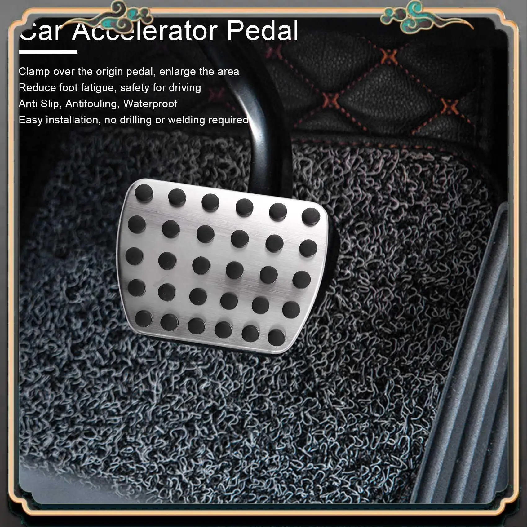 

M45K-Car Accelerator Pedal And Brake Pedal Pad For Mercedes Benz A B GLA CLA GLB Class W177 W247 X257 C118 X247 2019 2020