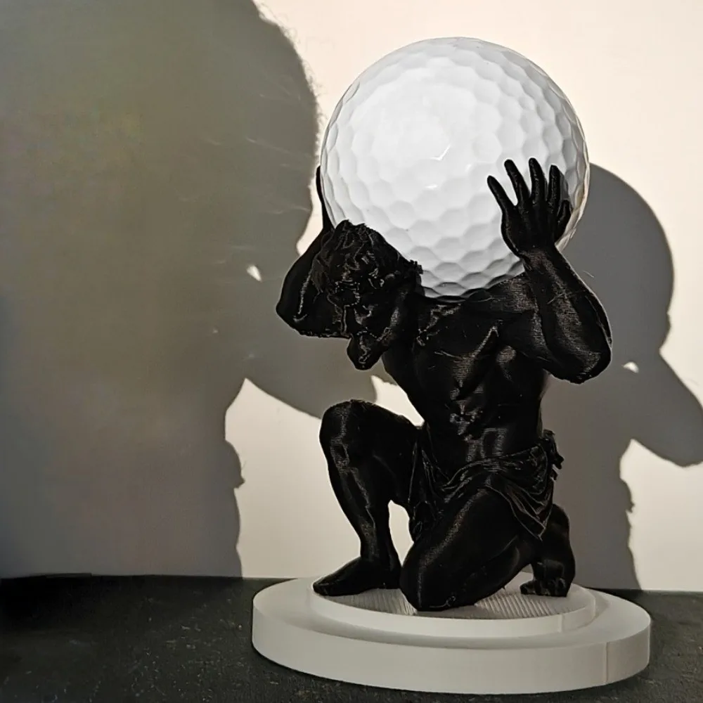 3D Printing Golf Ball Display Stand Creative Funny Golf Ball Storage Holder Unique Black Decorative Ball Bracket