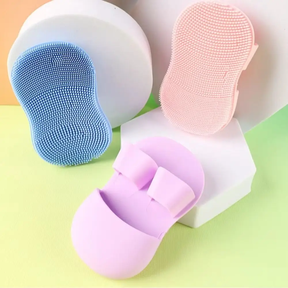 Mini spazzola per la pulizia del viso Scrubber per il viso in silicone per pulizia profonda Tampone per la pulizia dell'acne con punti neri morbidi multifunzionali
