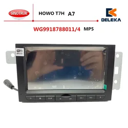 MP5 WG9918788011/4 Touch Screen Multimedia Display Radio For CNHTC SINOTRUK HOWO A7 T7H Cab Dashboard Original Parts