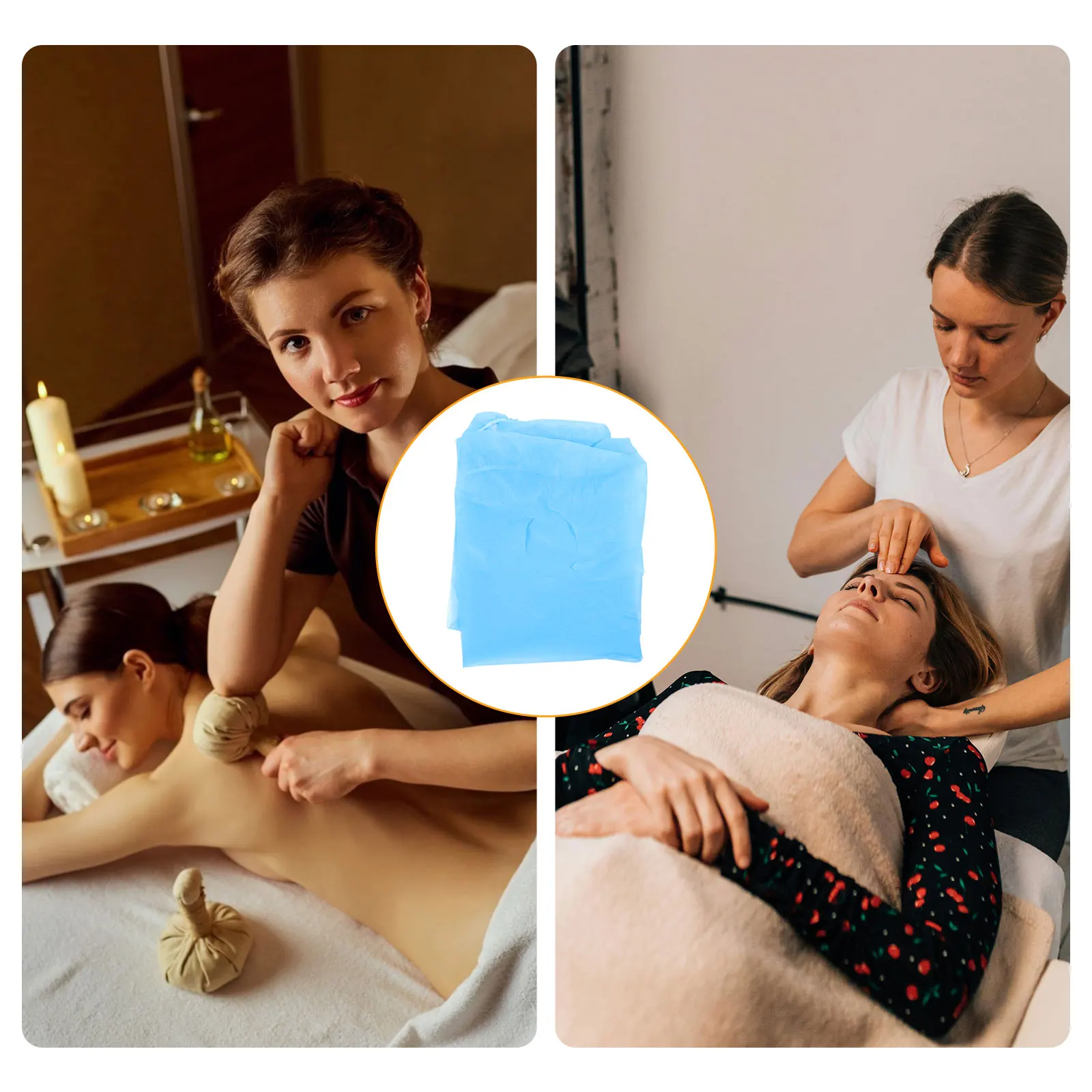 

10pcs Waterproof Disposable Bed Cover Salon Massage Sheet Oil Proof Non Woven Spa Mattress Protector Beautician Bedding
