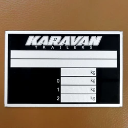 KARAVAN Alumínio Vin Serial ID, Tipo Marque Chassis, Tag Plate, Equipamento do caminhão do carro, Peças RV