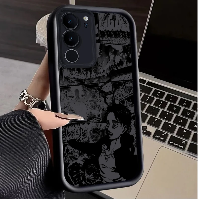 Funda de teléfono de Attack On Titan Comics Art para Samsung Galaxy, S24, S23, S22, S21, S20 FE, Ultra Plus, S10 Lite, 5G, Eye Ladder