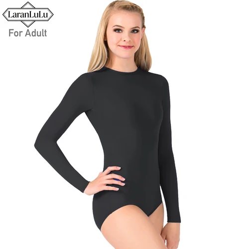 Body de LICRA para baile de Ballet, leotardo con cremallera trasera, traje de gimnasia, Ropa de baile de manga larga, traje de baño de Yoga aéreo, Tops de baile