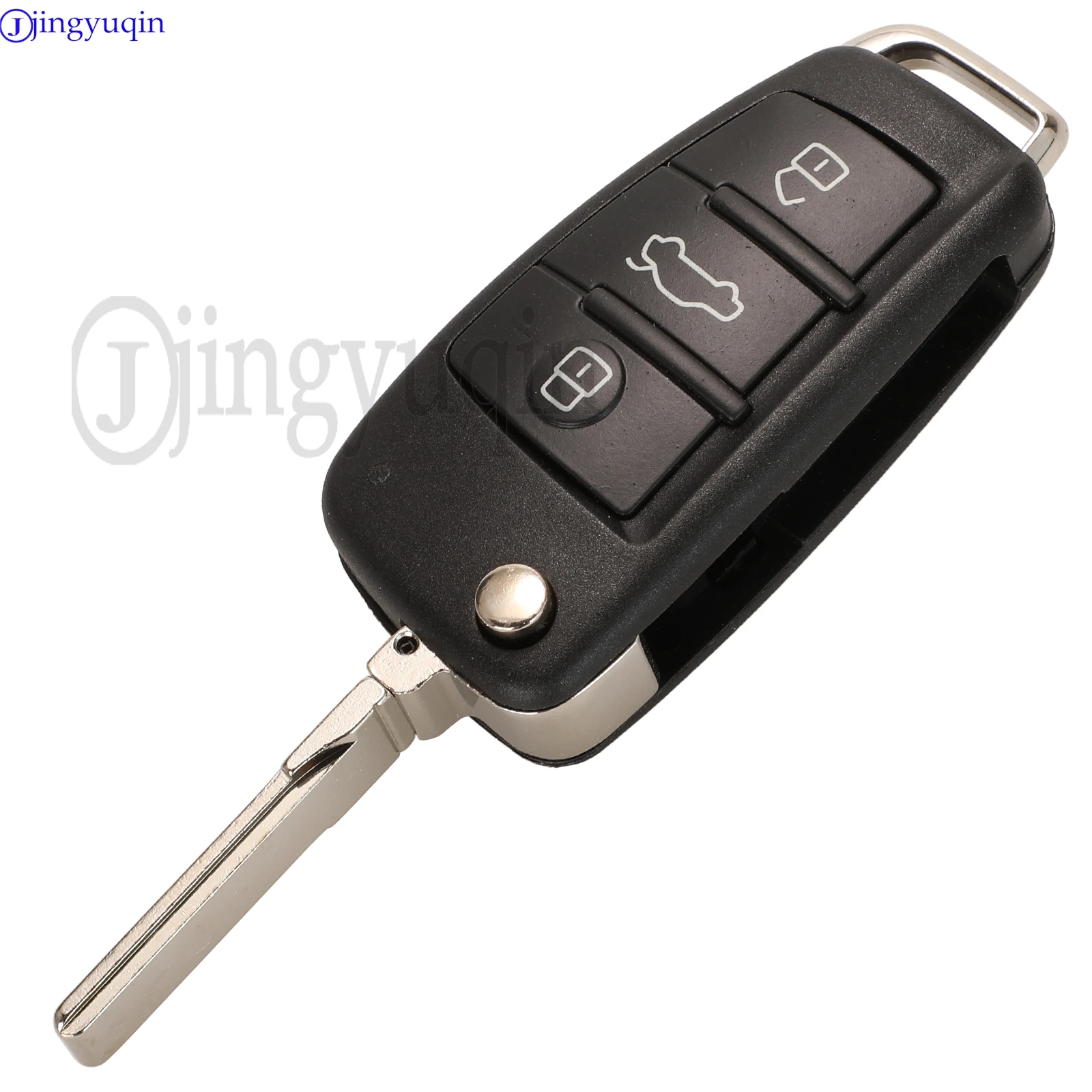 جينغ يوكين 8P 0837220 D 433Mhz ASK ID48 رقاقة مفتاح السيارة عن بعد لأودي A1 A3 TT S1 S3 Q3 2005 + 8P0 837 220 D التحكم فليب فوب