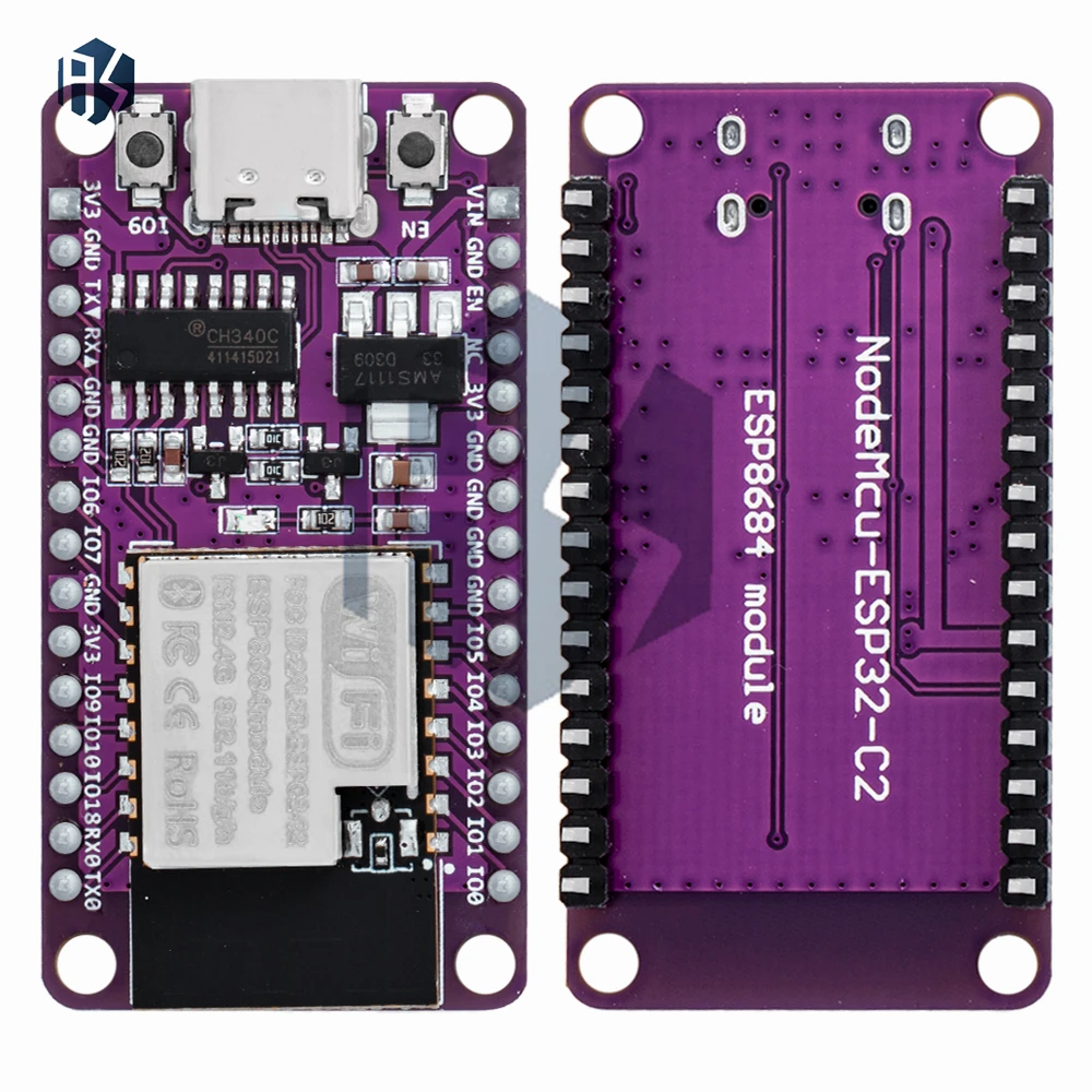 ESPC2-12 DevKit (ESP8684): ESP32-C2 Entwicklungsboard – TYPE-C, CH340 Seriell mit WiFi+Bluetooth Dual-Core