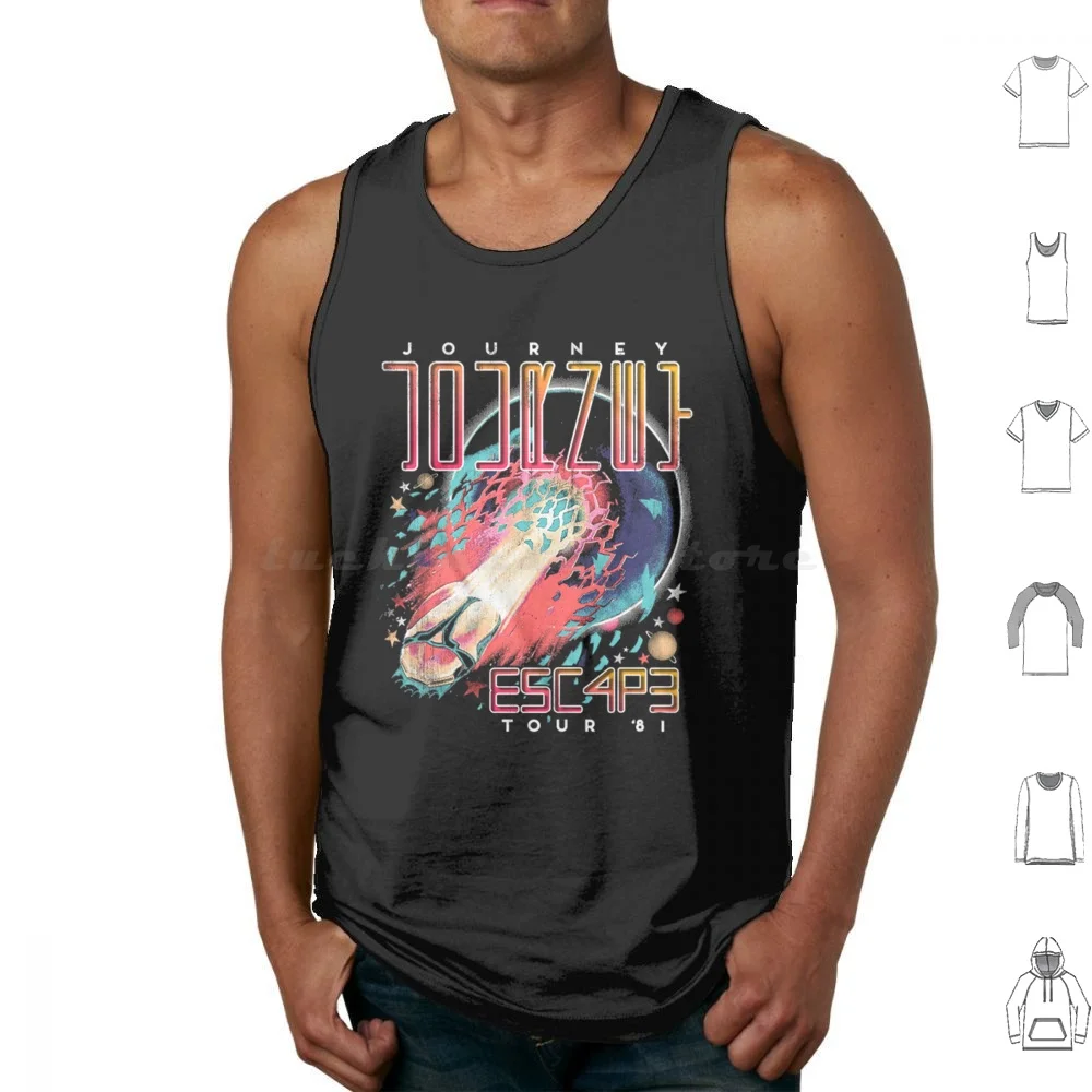 Escape Tour 81 Journey Tank Tops Print Cotton Music Stripes Galaxy Discount Long Sleeve Stuff Phone Skin Sale Halen