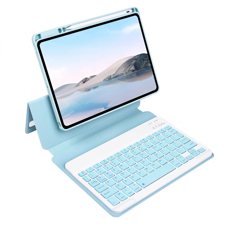 Imagem -03 - Capa de Teclado Touchpad Capa para Apple Ipad Pro 12 2023 2023 2023 2023 Russo Espanhol Hebraico Coreano Alemão Francês