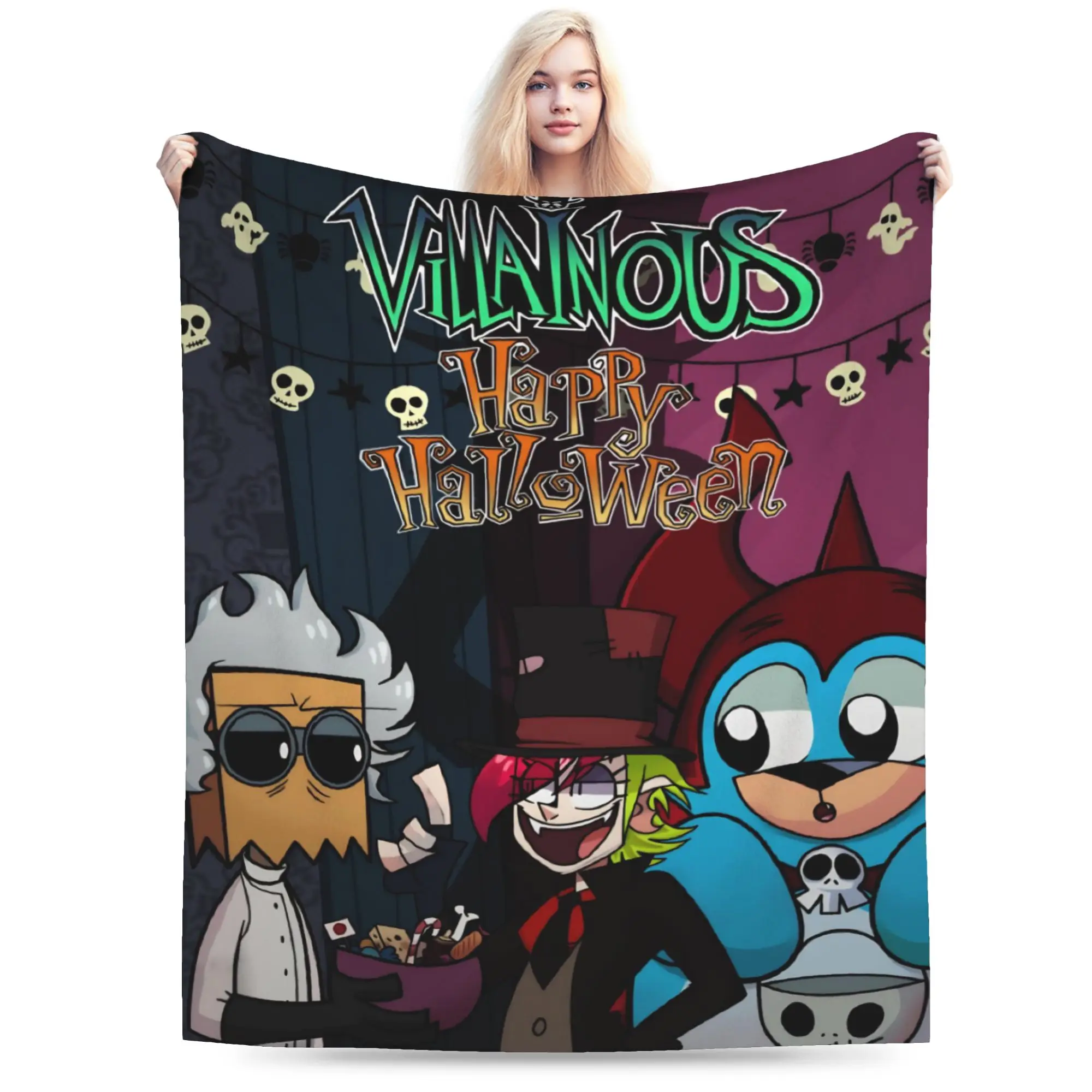 Villainous Comdy Stuff Blankets Ultra-Soft Fleece  Throw Blanket Comfortable Plush Thin Quilt