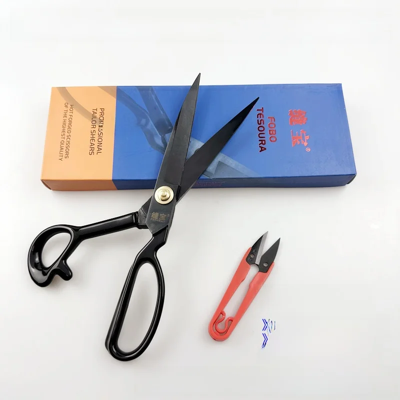 

Нержавеющие большие ножницы 10 и 12 дюймов для домашнего использования, для раскроя одежды, ткани, рукоделия, резки ниток