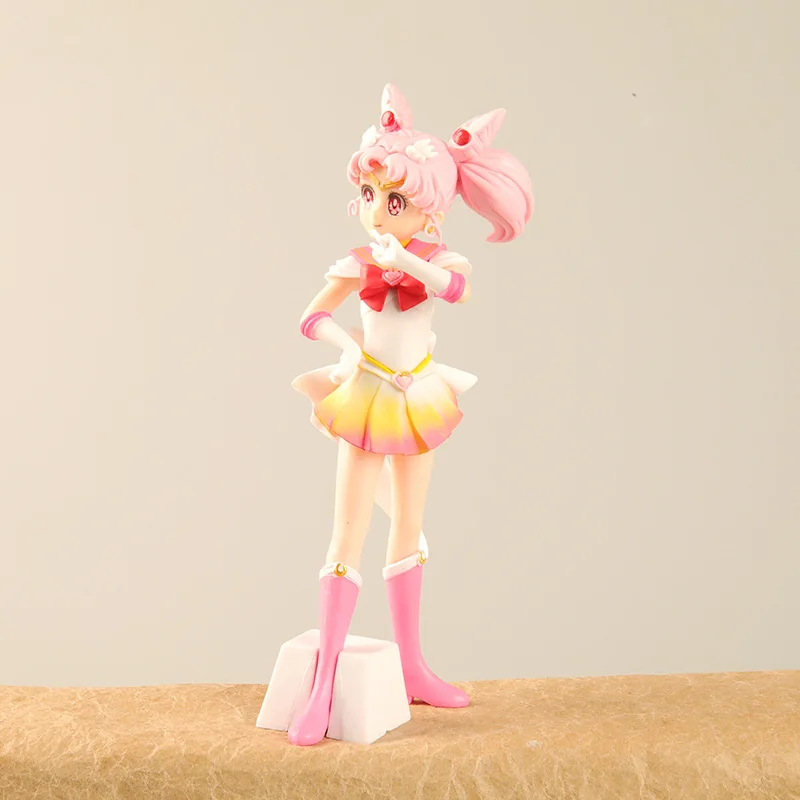 18cm Sailor Moon Chibiusa Pretty anime cake decoration action figure figurine Collection model doll for girl toys birthday gifts