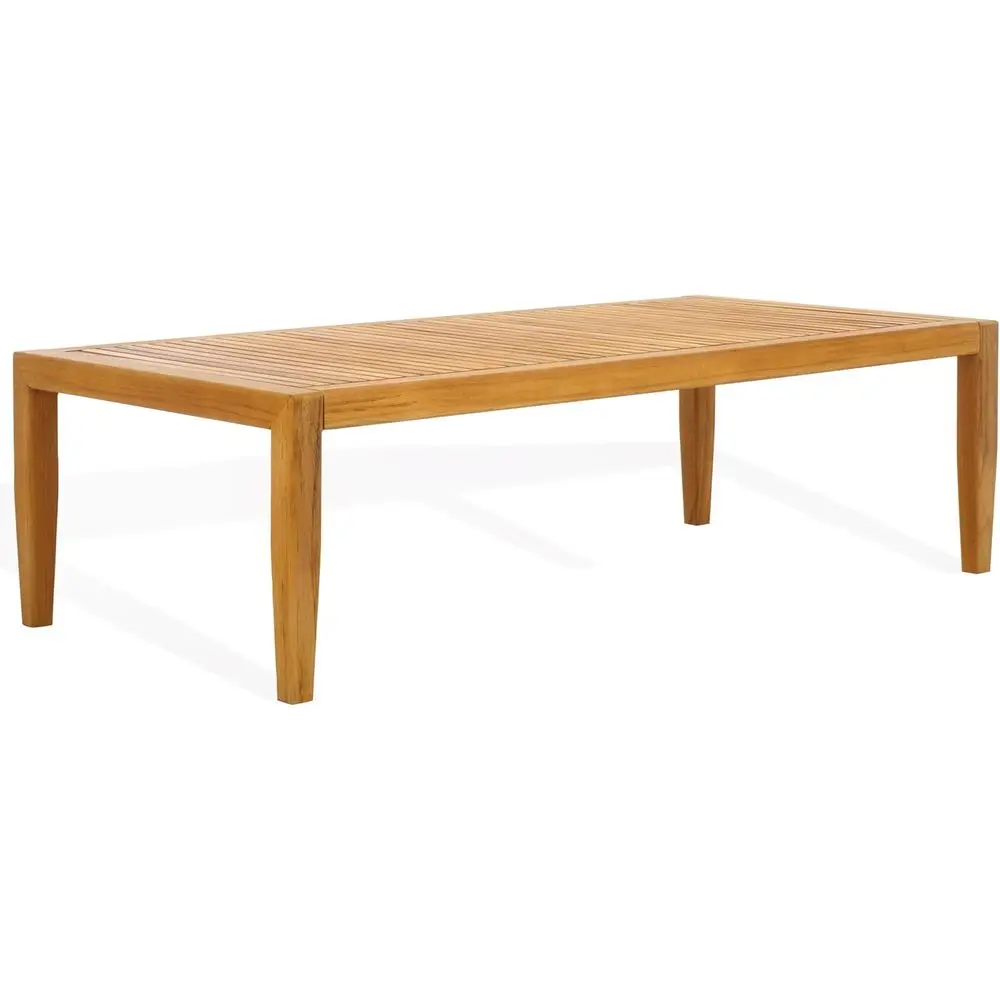 

Natural Brown Brazilian Teak Solid Wood Outdoor Patio Coffee Table