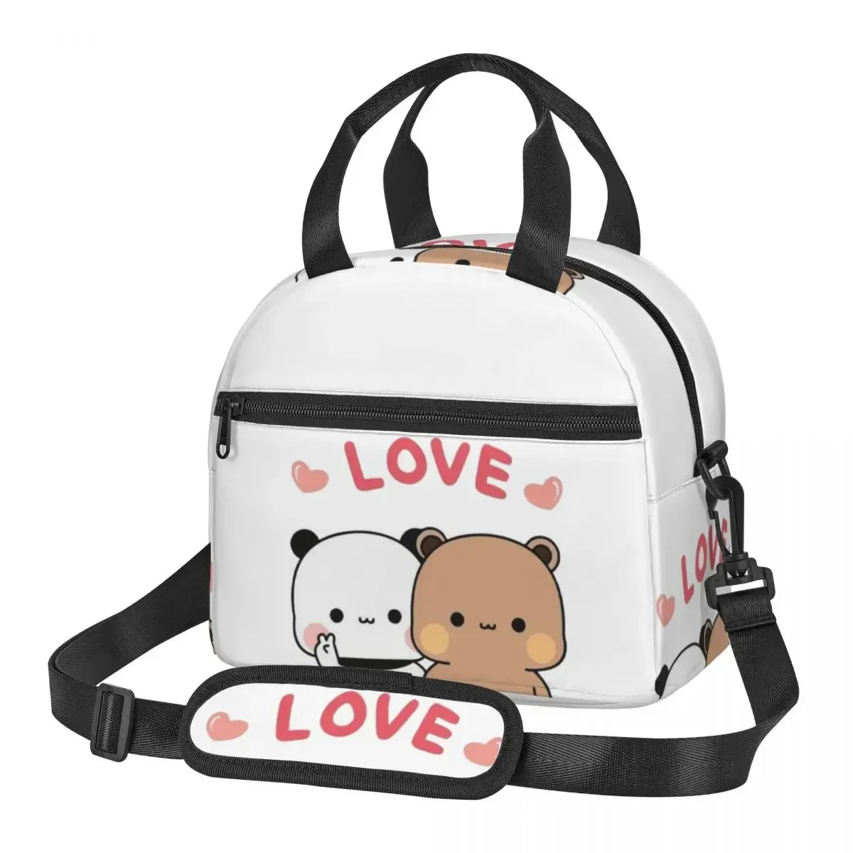 

Bear And Panda Bubu Dudu Balloon Lunch Bags Insulated Bento Box Leakproof Lunch Tote Picnic Bags Cooler Bag for Woman Office