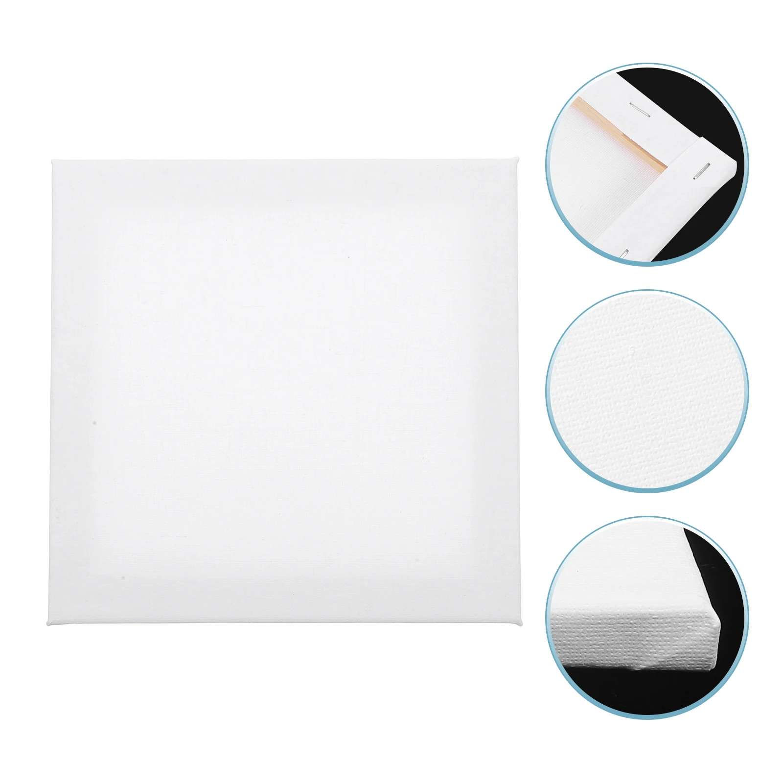 

5 Pcs Painted Board Canvas Painting Boards for Elastic Wood Panel Practice Cotton Oil Drawing White