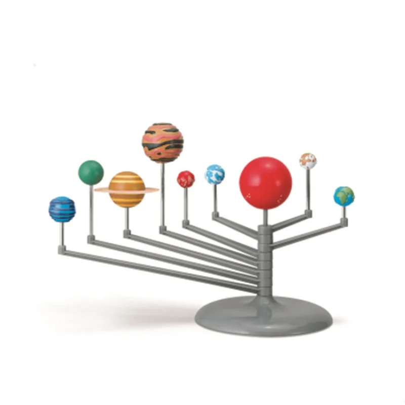 Nine Planets Model Puzzle Assembly Solar System Star Instrument Children's Experiment Scientific and Educational Toy
