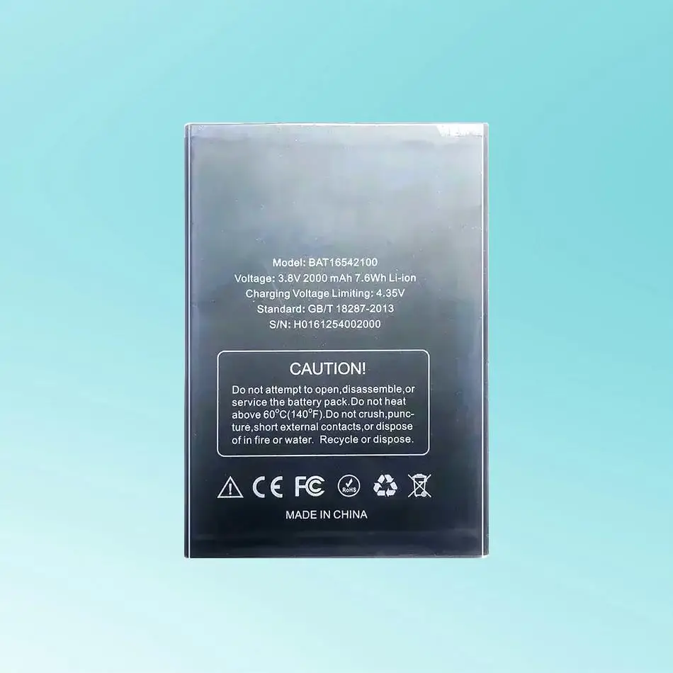 

Mobile Phone Battery High Capacity For Doogee X9 Mini Smart 2000Mah BAT16542100