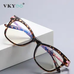 VICKY Women Prescription Glasses Hyperopia Myopia Reading Glasses Anti Blue Light Blocking Optical Eyeglasses Frame PFD2108