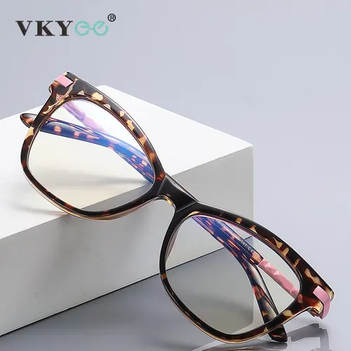 Vickywomen-gafas graduadas para mujer, lentes de lectura para hipermetropía y miopía, con bloqueo de luz azul, montura óptica PFD2108