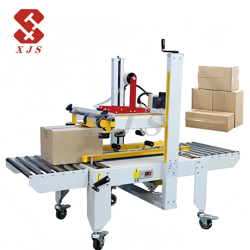 

Cartoon Sealing Machine Tape Carton Box Sealer Machine with Date Printer Plastic Tin Strip Seal Paper Bag Making Machine 1 Set
