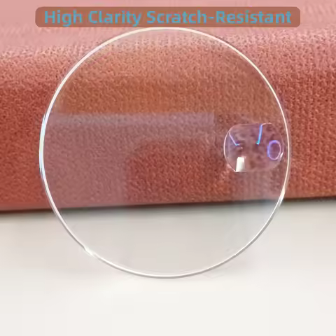 Flat Thick 2.5mm , Diameter 30.5mm calendarTransparent Crystal Mineral Sapphire glass watch parts