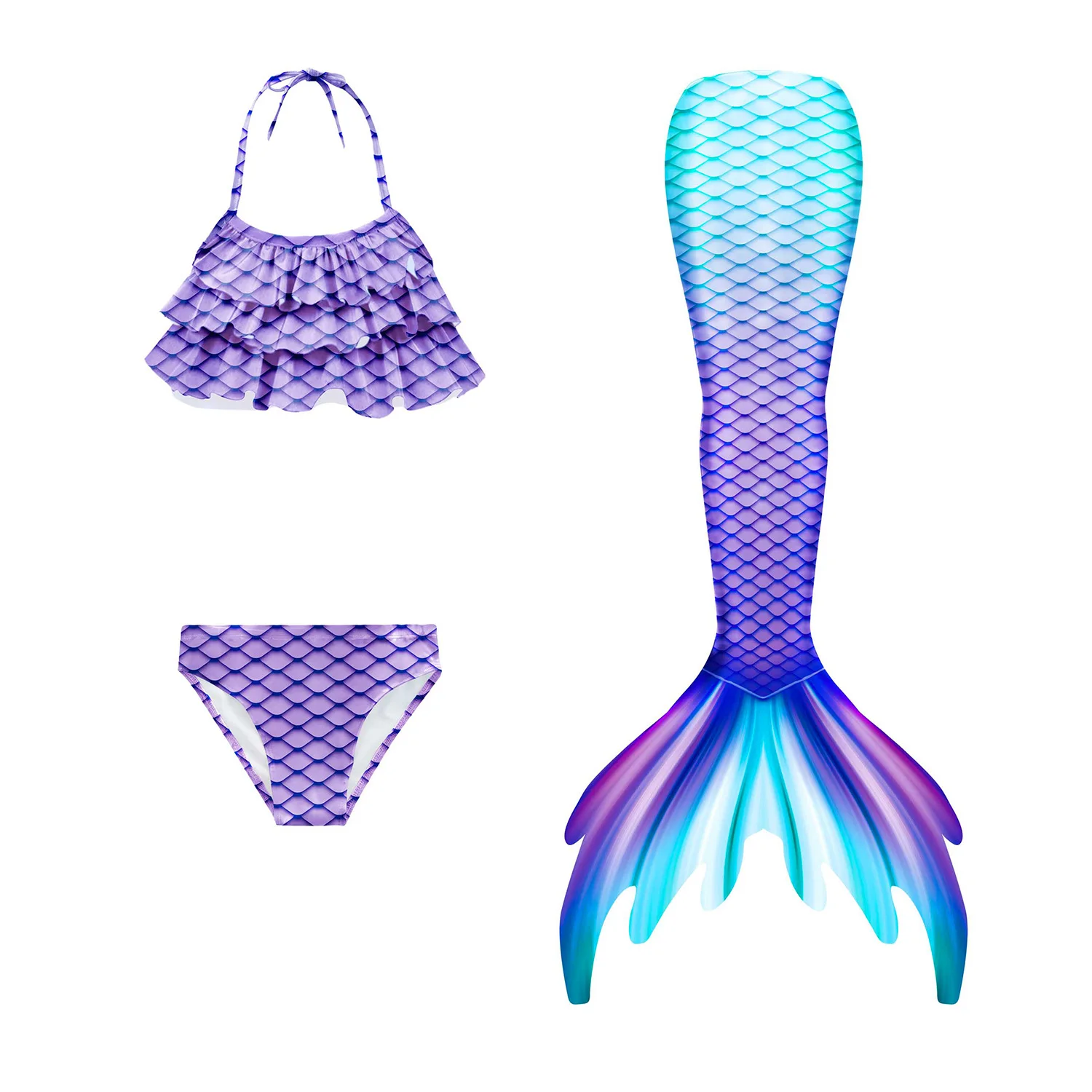 인어 수영복 코스프레 꿈꾸는 수영복 꼬리 코스튬, 어린이 모델 인어 꼬리 할로윈