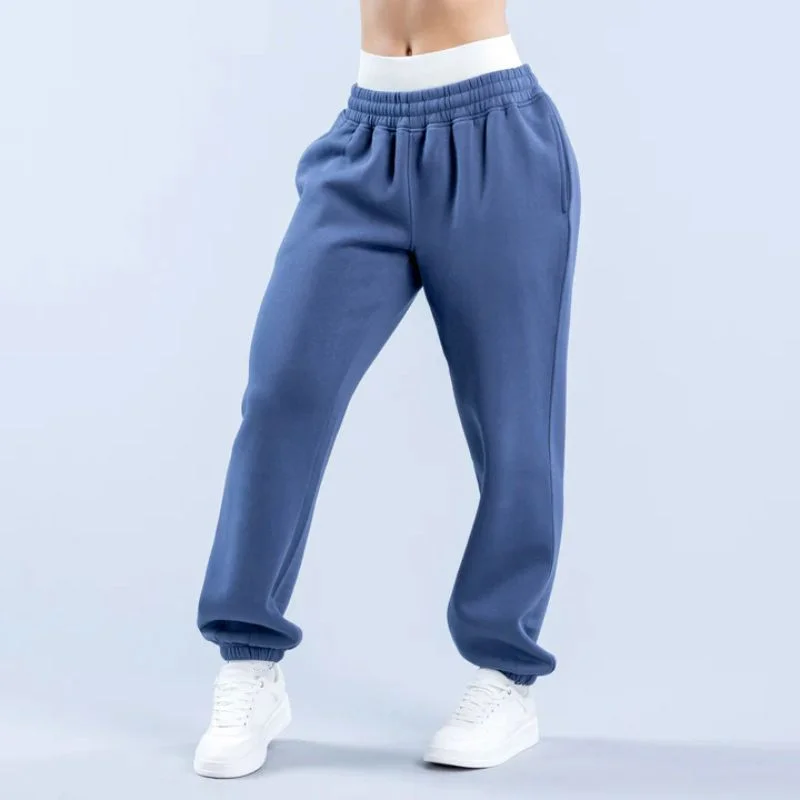 Fashion Women Jogger Sweatpants Low Waist Wide Leg Pants Workout Track Trousers Brand Pockets Gym SportsWear Exercise Clothing