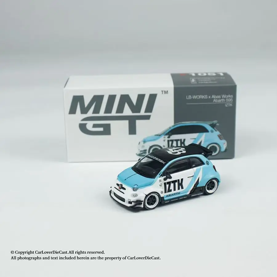 Minigt 1:64 jaguar C-X75 preto abarth 595 lb-works x abas funciona liga fundição modelo de carro coleção presente