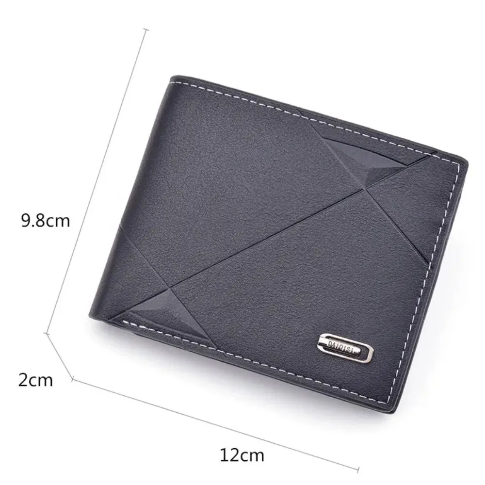 Fashion Simple Men's Leather Money Clips Wallet Multifunctional Thin Man Card Purses Women Metal Clamp For Money Cash Holder image 6