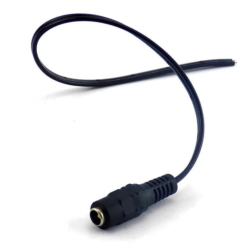 Kabel konektor steker betina jantan DC 12V untuk kamera CCTV Adaptor kabel ekstensi catu daya DC lampu strip led 5.5mmX2.1mm E1