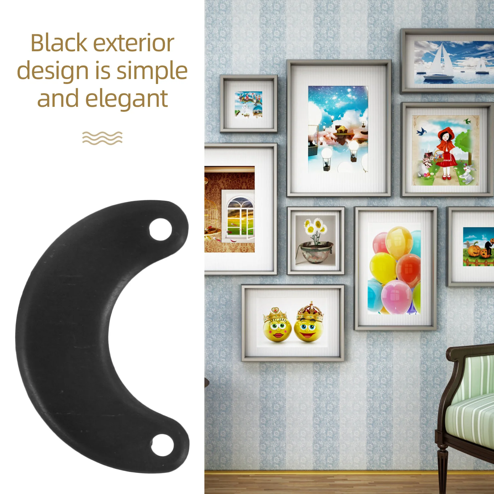 

50Pcs Picture Frame Fastener Hardware Stable Iron Backing Plate Buckle Easy Install Home Decor Supplies Photo Frame Turn Button