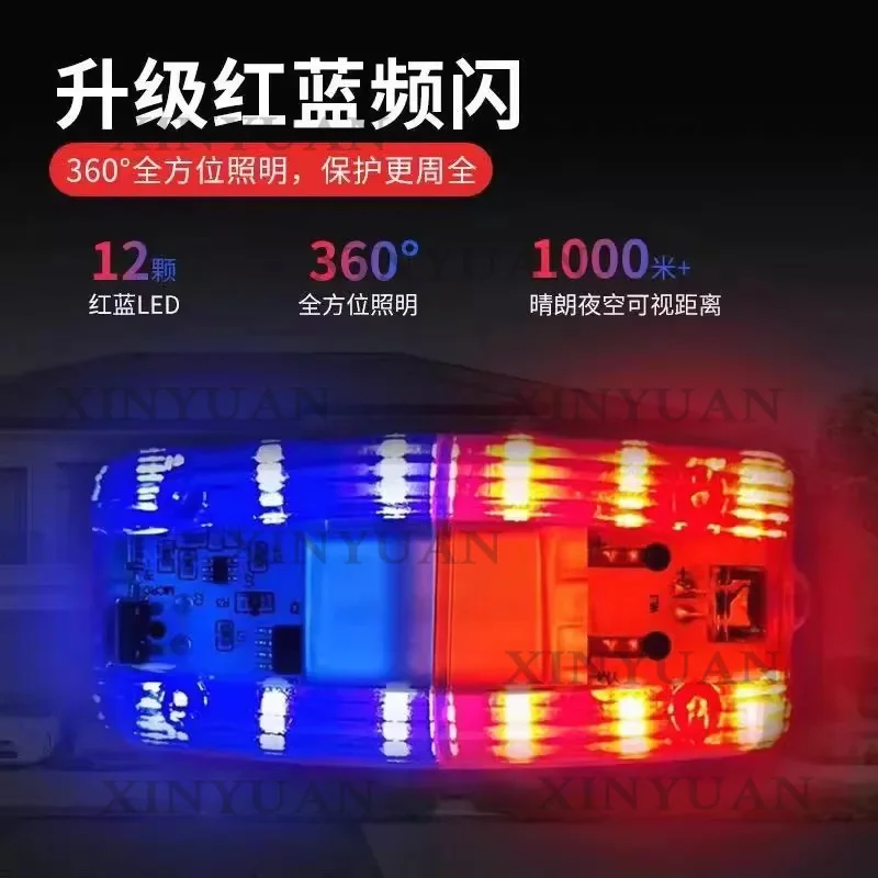 LED Shoulder Light – Rechargeable Flashing Warning Signal | Clip-On Design for Night Runs & Security Patrol
