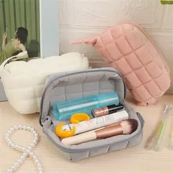 Plush Office Supplies Large Capacity School Supplies Cosmetic Bag Pillow Plush Pencil Case Corduroy Makeup Bags Storage Box