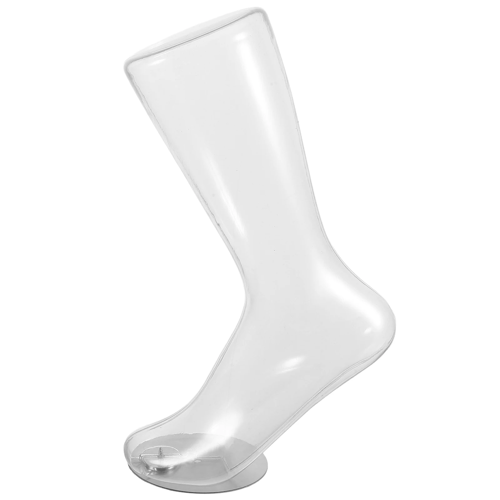

Women's Socks Foot Mold Fake Model Fashion Mannequin Tripod Toy Transparent Ankle Chain and