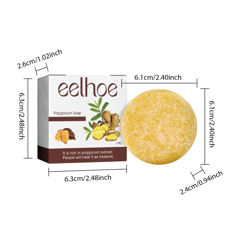 Xà phòng gội kiểm soát dầu Xà phòng gội đầu trắng đến đen Làm sạch sâu xà phòng gừng