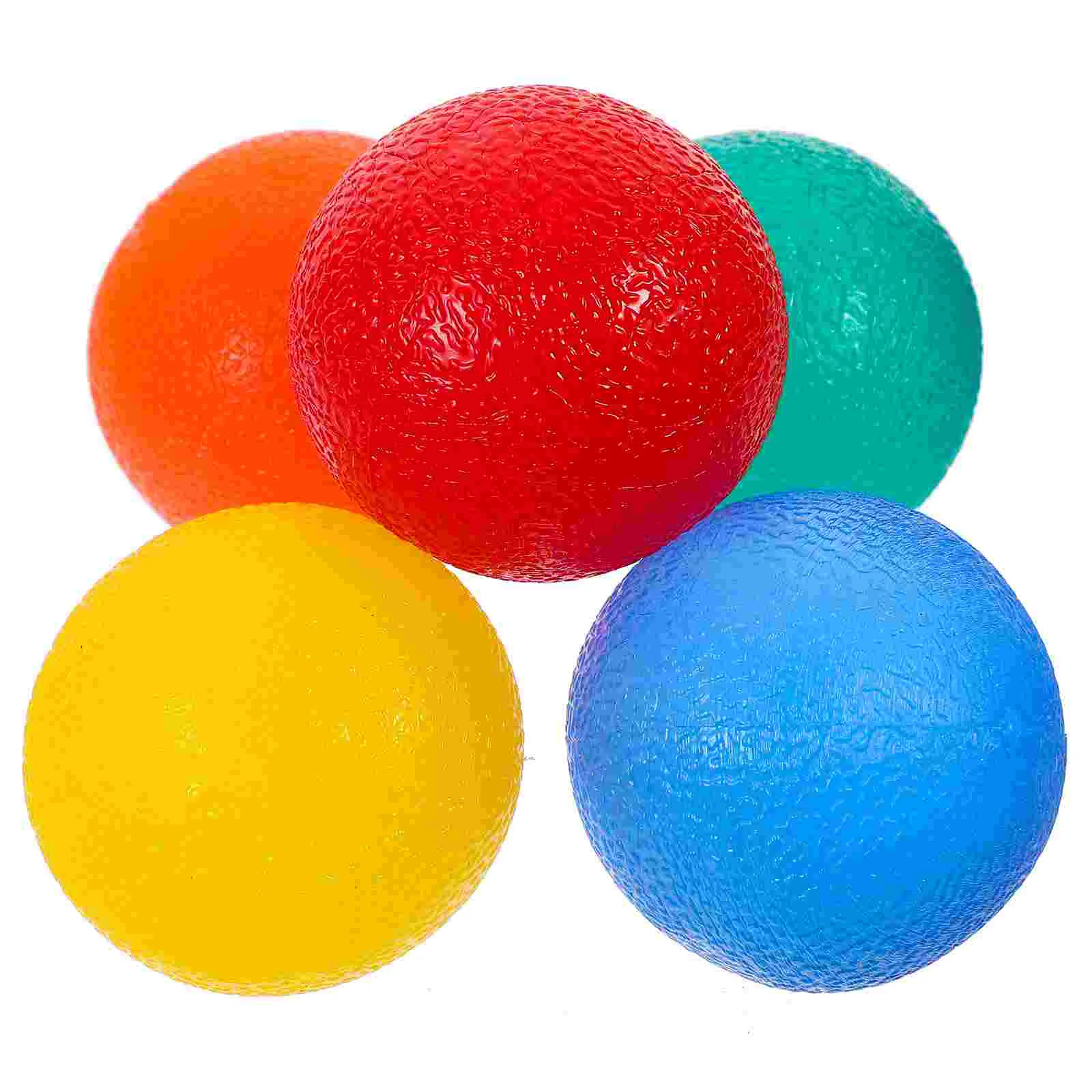 5 pièces exercices de doigt balle gonflable jouets à presser Portable Fidget extensible Fitness drôle presser