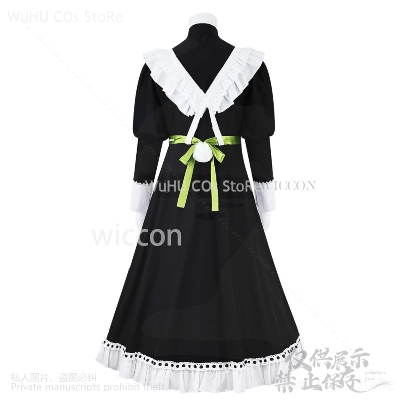 Game NU: Carnival Cosplay Olivine Costume Maid Dress Lolita Olivine Wigs Cute Sexy Uniform Men Halloween Christmas
