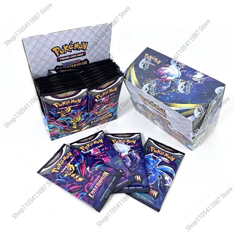 360 Stück Pokemon TCG Sword & Shield Lost Origin Booster Englische Sammelkarten Spielkartensammlung Geschenke für Kinder