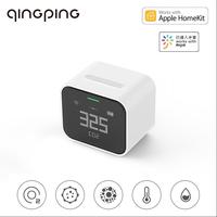 Qingping Air Monitor Lite Retina Touch Screen CO2 PM2.5 PM10 Temperature Humidity Detector Work Mi Home App HomeKit Air Monitor