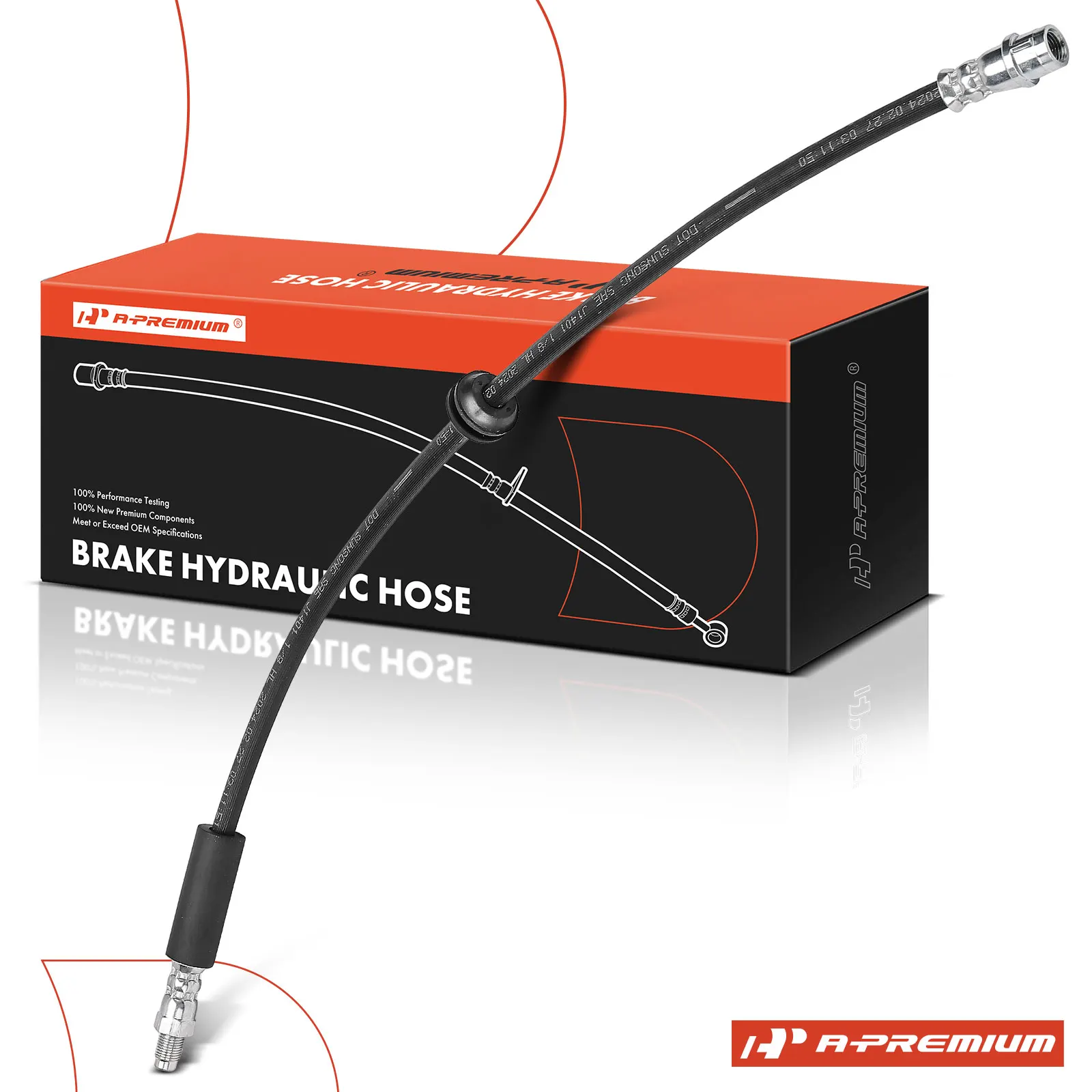 A-Premium Front Driver or Passenger SideSide Brake Hydraulic Hose for Mercedes-Benz C350 2009 ML320 2007-2009 ML350 2006-2011