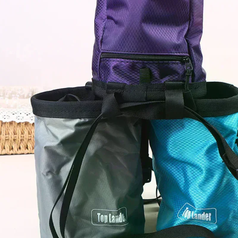 Saco de magnesia para escalada en roca, bolsa de tiza, bolsillo impermeable para levantamiento de pesas, bolsa de magnesia para bulder al aire libre, equipo de escalada