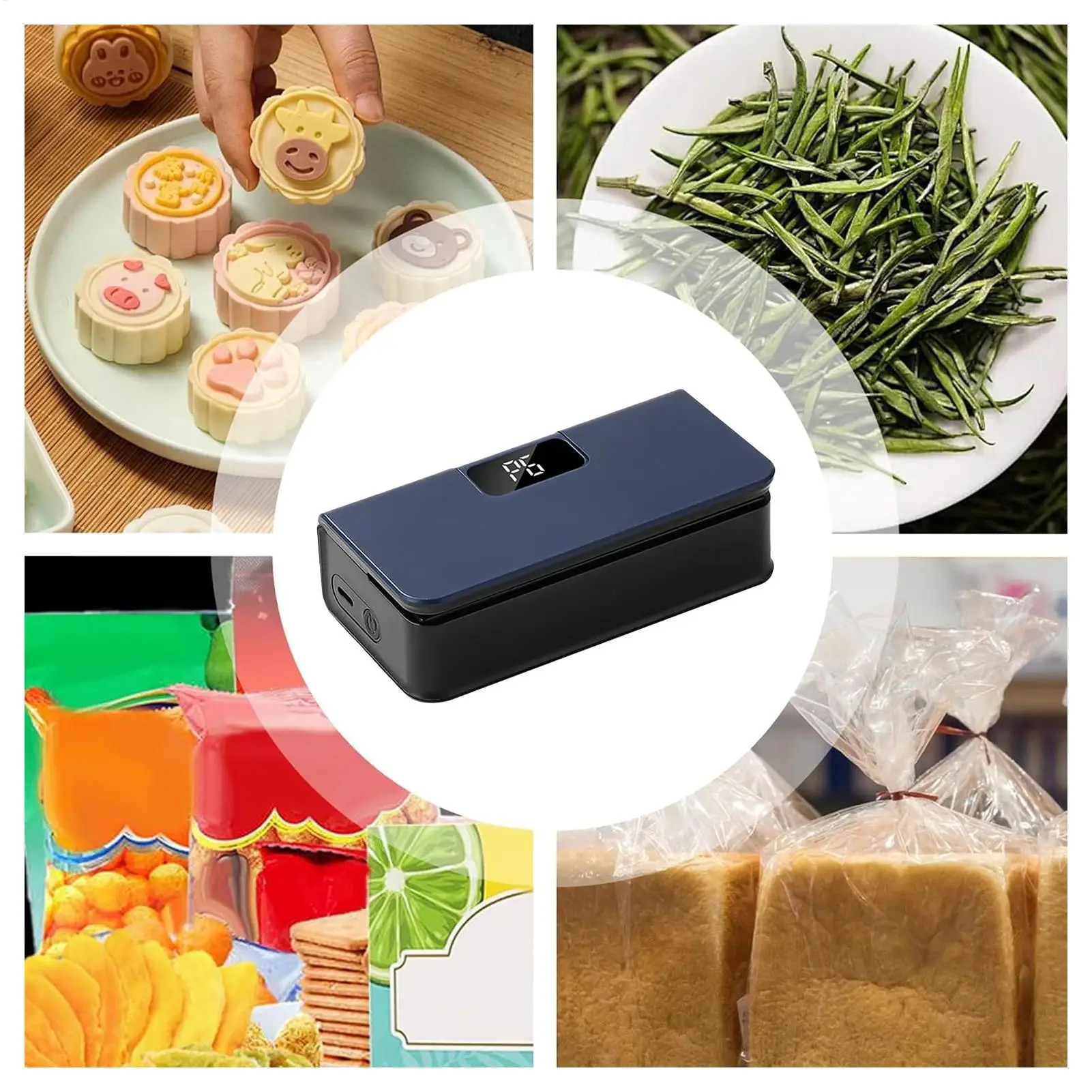 Magnetic Bag Sealing Machine 6-Levels Magnetic Food Resealer Tool Portable Food Sealing Machine for Snack Chips Sandwich Kitchen view 5